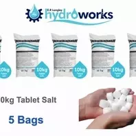5 bags of 10kg water softener salt tablets